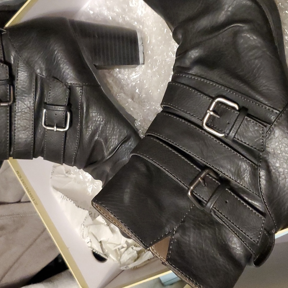 Black ankle boots